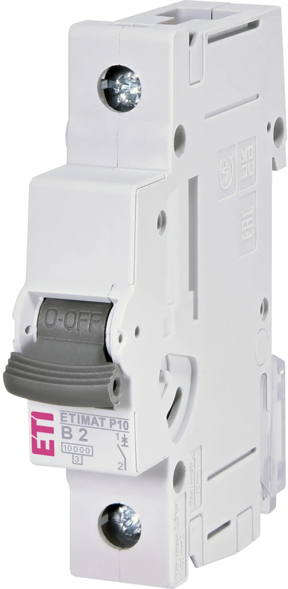 ETI Leitungsschutzschalter AC B 2A 1p ETIMAT P10 1p B2 240V 1TE 50-60Hz IP20