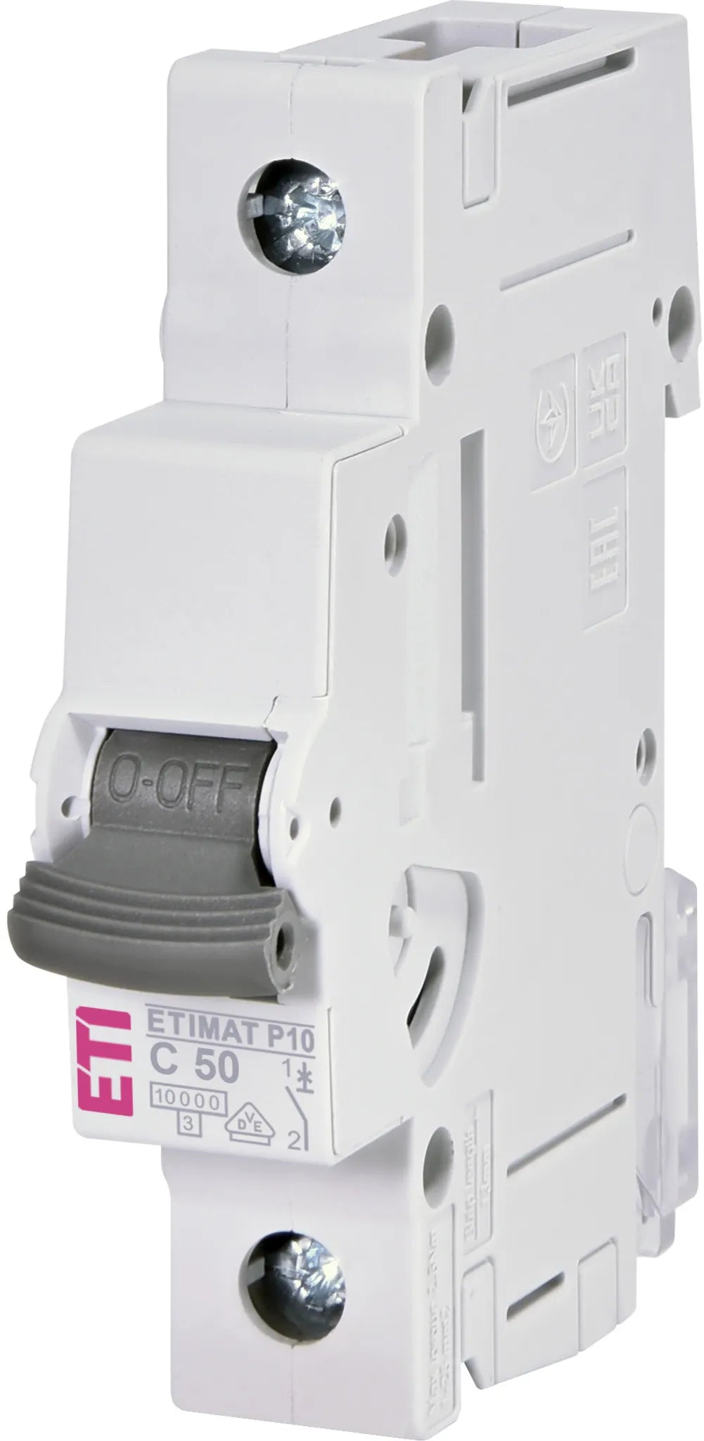 ETI Leitungsschutzschalter AC C 50A 1p ETIMAT P10 1p C50 240V 1TE 50-60Hz IP20