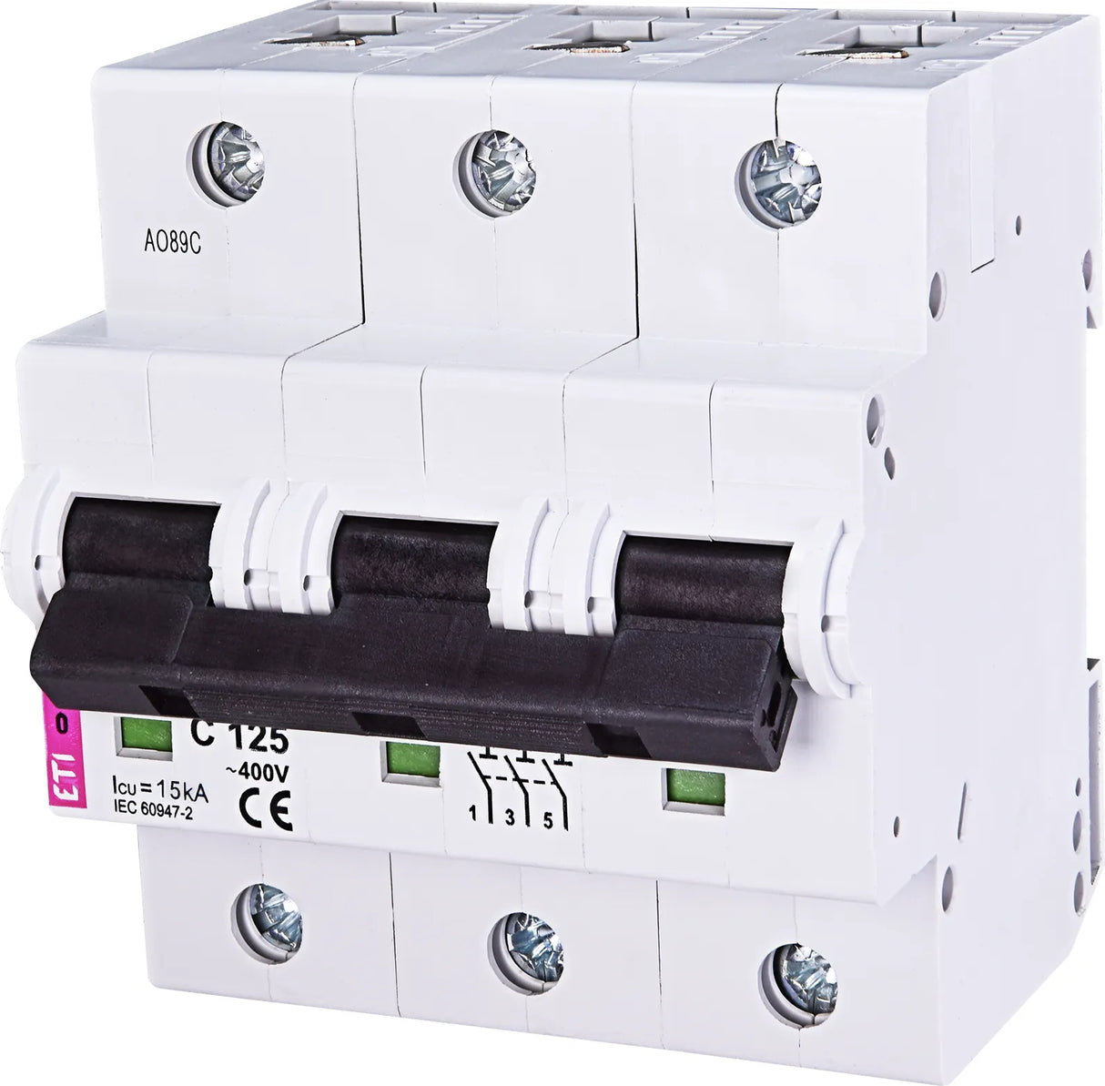 ETI Leitungsschutzschalter UC C 125A 3p ETIMAT 10 3p C125 400V 3TE 50Hz IP20