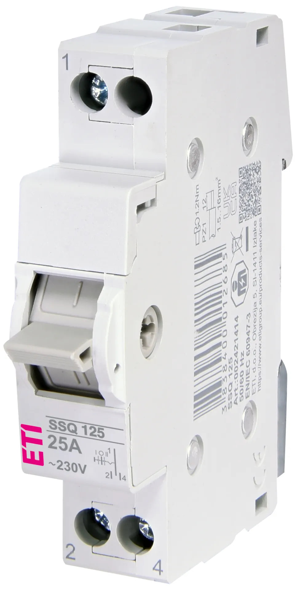 ETI Wechselschalter REG 1W 25A 230V 1TE SSQ 125
