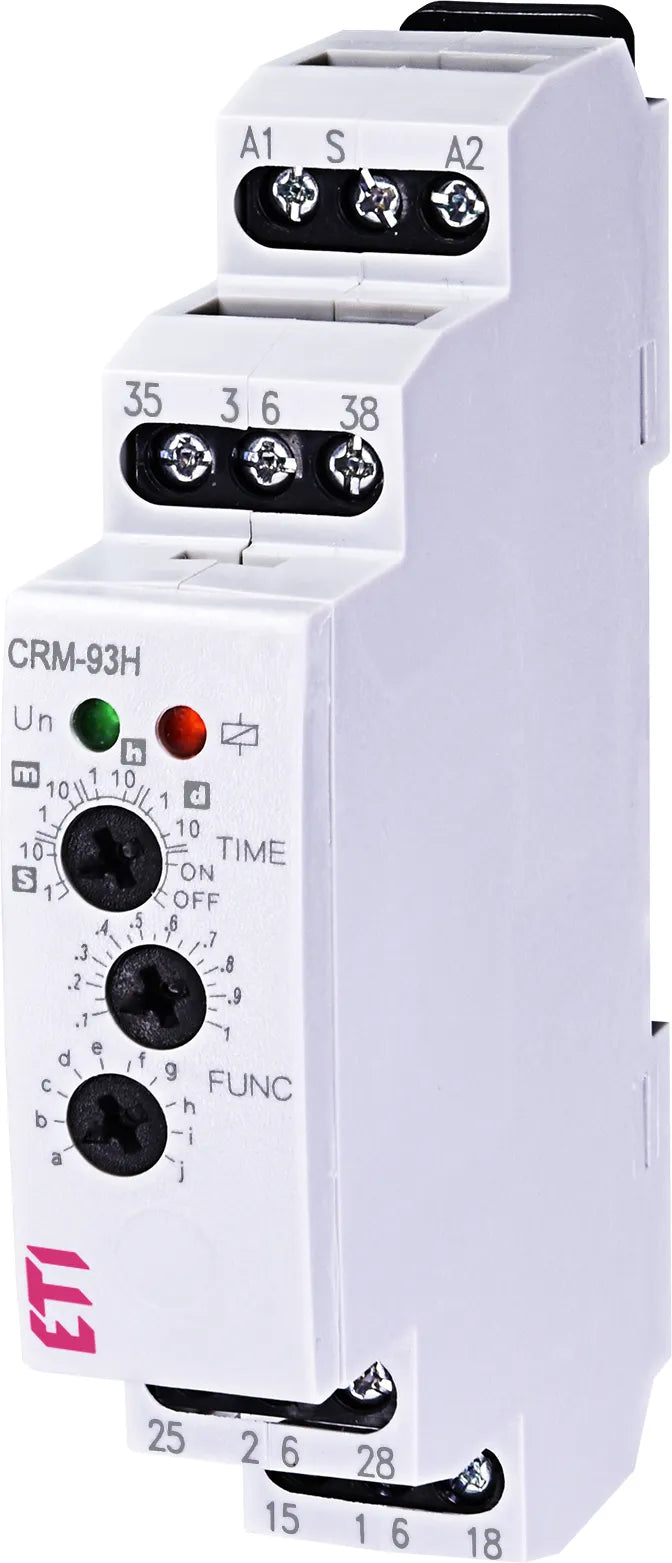 ETI Zeitrelais REG 12-240VUC 3W analogMF CRM-93H UNI Multifunktion sek/min