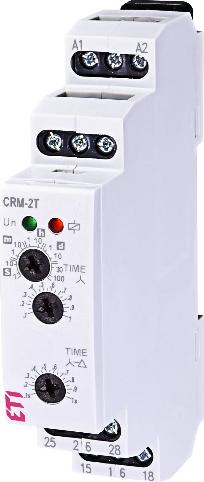 ETI Zeitrelais 230V/AC 1s-240h ansprVerz CRM-2T UNI Stern/Dreieck