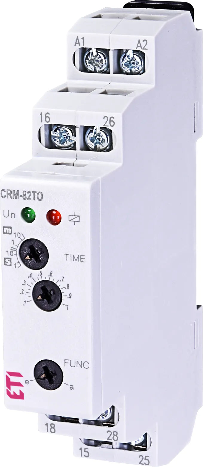 ETI Zeitrelais REG 12-240VUC 2W analogEF CRM-82TO UNI Rückfallverz sek/min