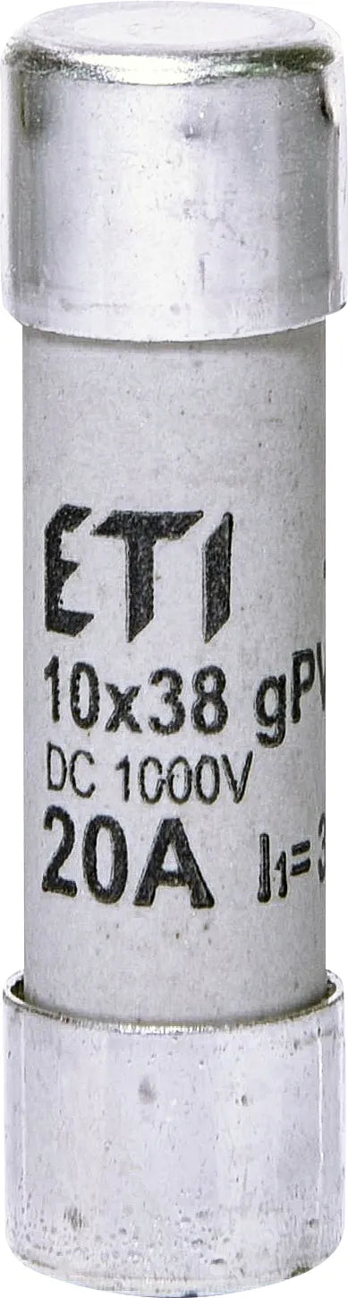 ETI Zylindersicherung 20A 1000V DC CH10x38 gPV 20A/1000V DC 10x38mm