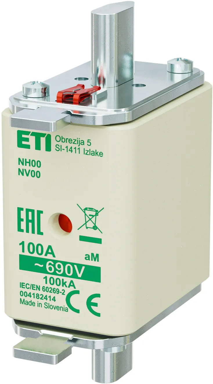 ETI NH-Sicherungseinsatz 100A NH00 aM NH00 aM 100A/690V 690VAC Kombik
