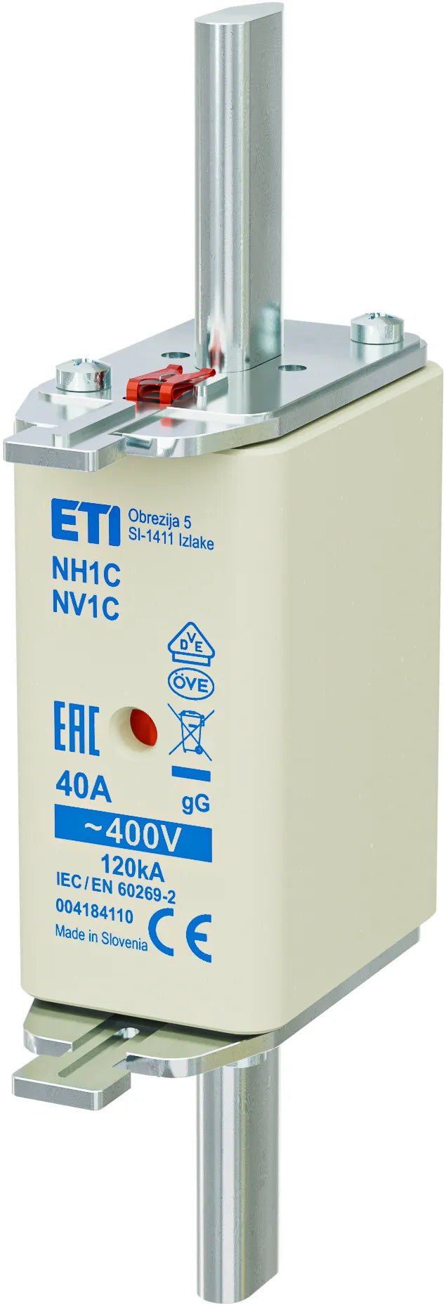 ETI NH-Sicherungseinsatz 40A NH1C 400VAC NH1C gG 40A/400V gG Kombik