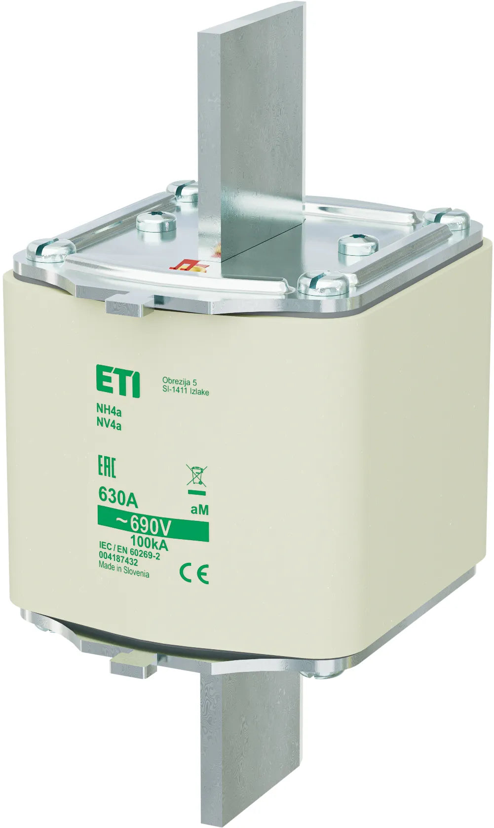 ETI NH-Sicherungseinsatz 630A NH4a aM NH4a aM 630A/690V 690VAC Stirnk