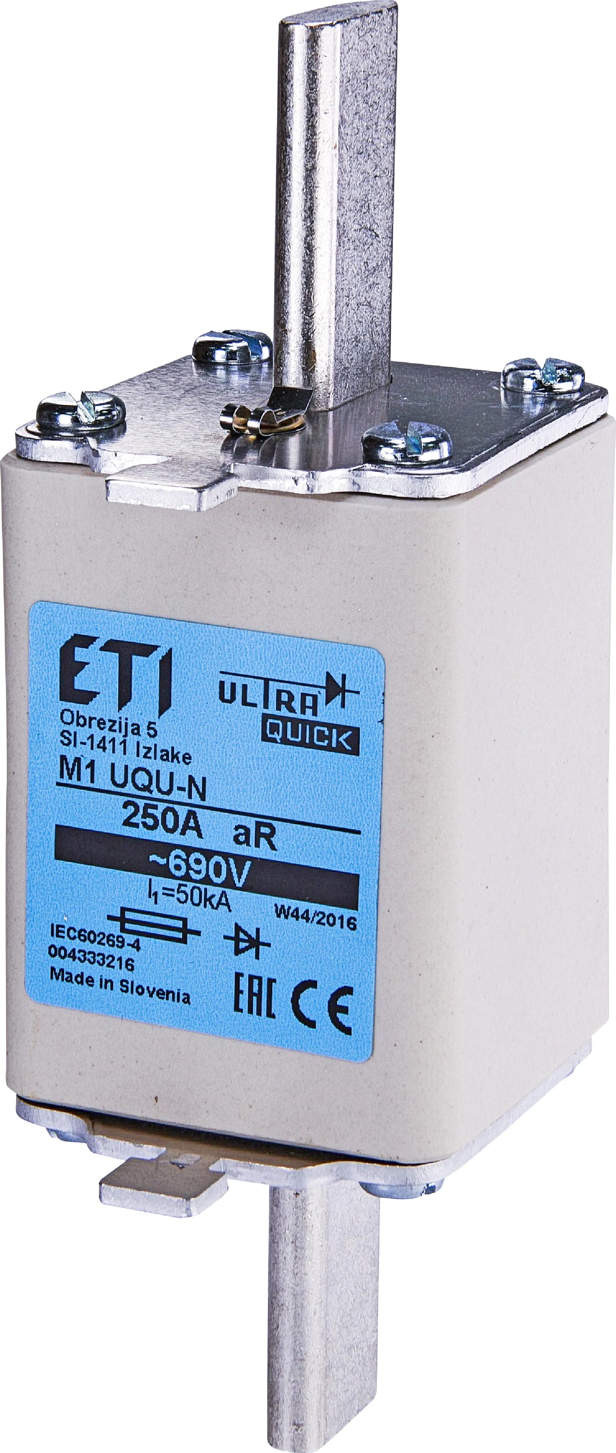 ETI Halbleitersicherung M1UQU-N, 250A, 690V 004333216