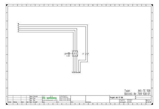SPELSBERG Lasttrenngehäuse 80A 690V IP65 AKi-TE 108 150x300x132mm