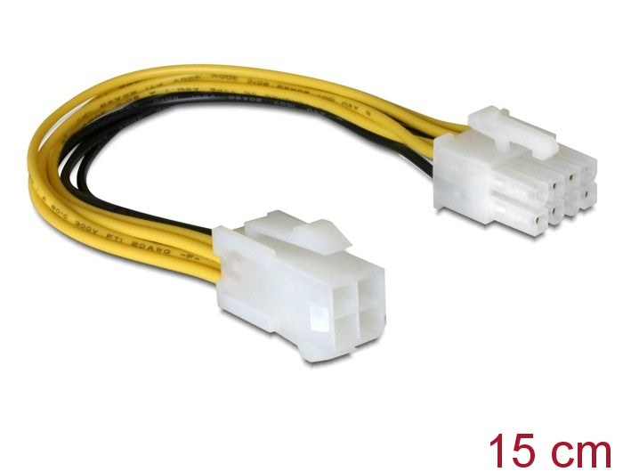Delock Kabel Stromversorgung 8 Pin EPS zu 4 Pin ATX/P4