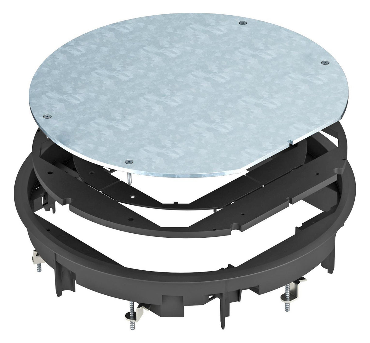 BETTERMANN Zugdoseneinsatz Kst rnd sw ZESR9-2 U12T9011 f.UF-K 5mm trocken