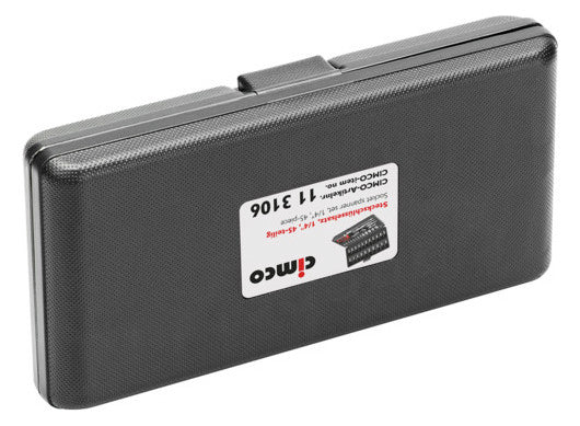 CIMCO Steckschlüssel-Satz 45tlg Box 113106 6,4mm(1/4)