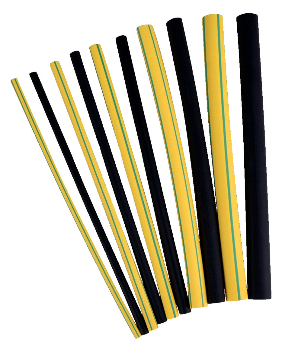 HAUPA Schrumpfschlauch dickw L1,2m gn/ge 267440 25/8mm 3:1 -55-135°C PEX