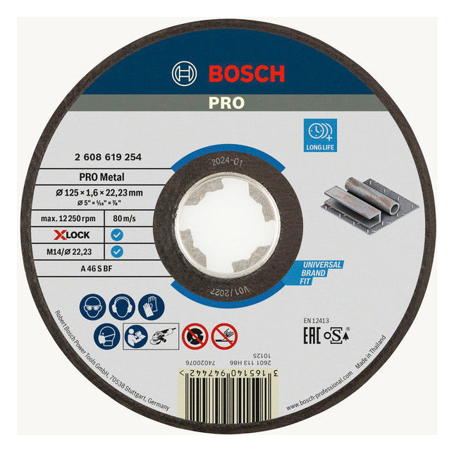 BOSCH-EW Trennscheibe 125x1,6mm f.Metall 2608619254