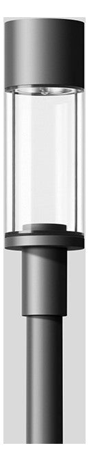 BEGA LED-Aufsatzleuchte 52W 76mm 3000K 84101K3 6279lm graphit Konv Alu Kst_tr