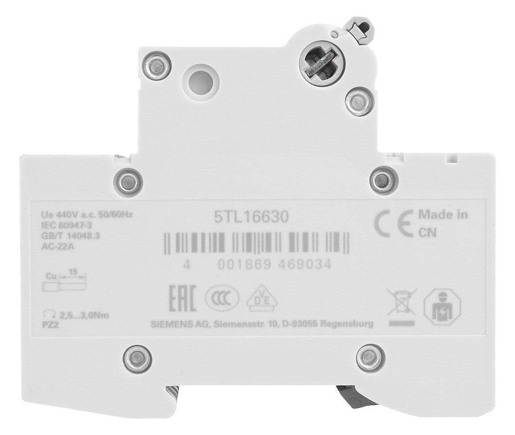 SIEMENS Ausschalter REG 3S 63A 440V 4TE 5TL1663-0