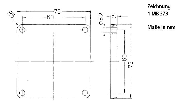 MENNEKES Blind-/Gegenflansch PE 41419 Blindflansch