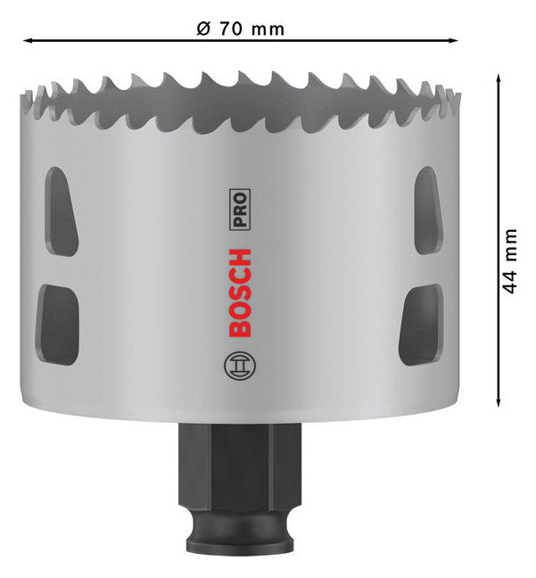 BOSCH-EW Lochsäge 70mm T44mm Sechskant LOCHSÄGE f.Gips Holz
