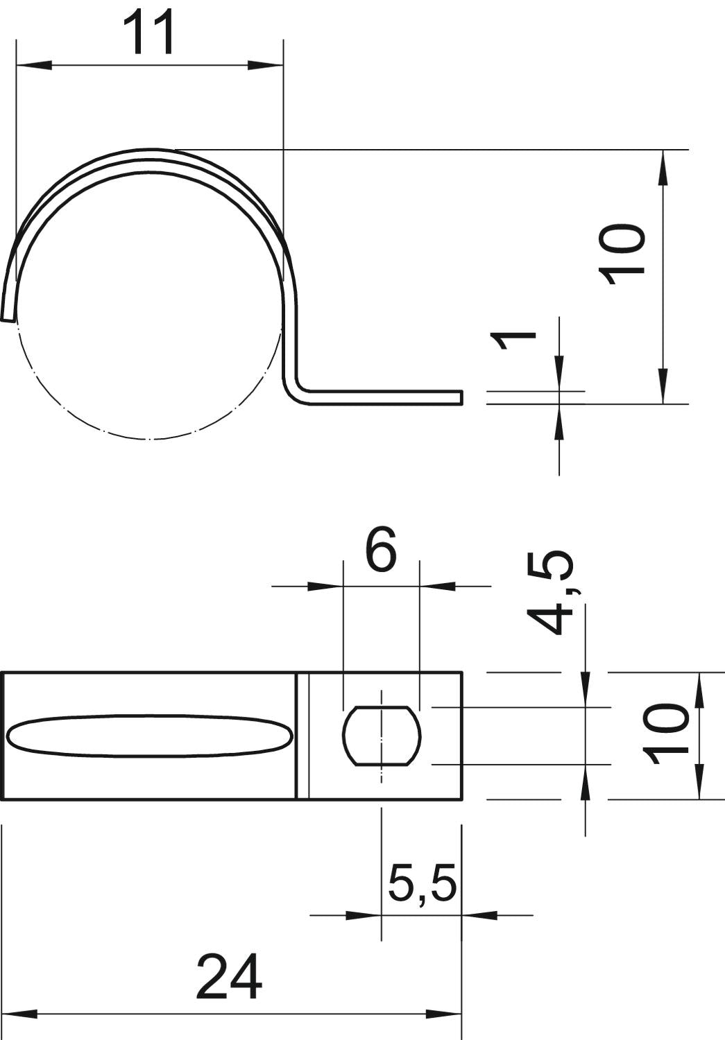 BETTERMANN Befestigungsschelle 1f 11mm 604 11 G einlappig ST hfr