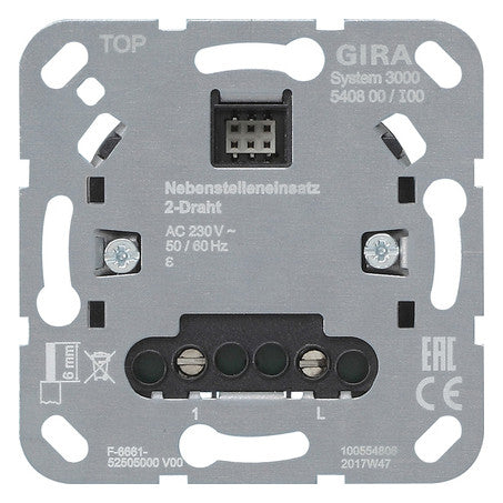 GIRA Nebenstelleneingang uni natur System 3000 540800 f.Taste
