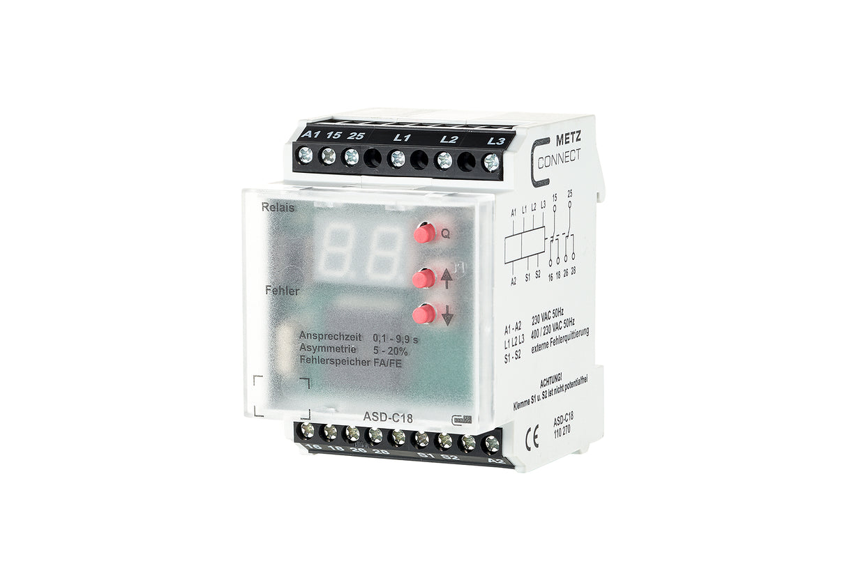METZ CONNECT Phasenwächter AC 400V 110270 min.Ansp=0,1s max.Ansp=9,9s