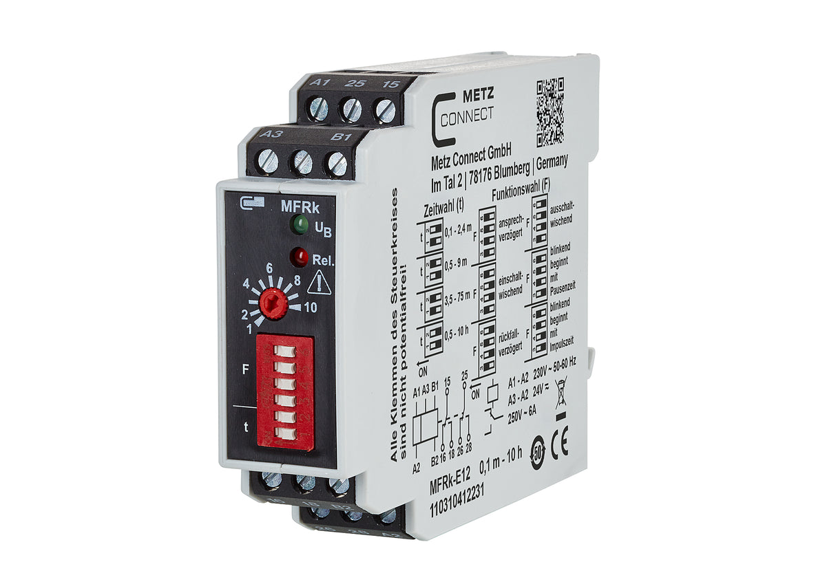 METZ CONNECT Zeitrelais 24-230V/AC 110310412231 6s-10h ansprVerz rückfVerz