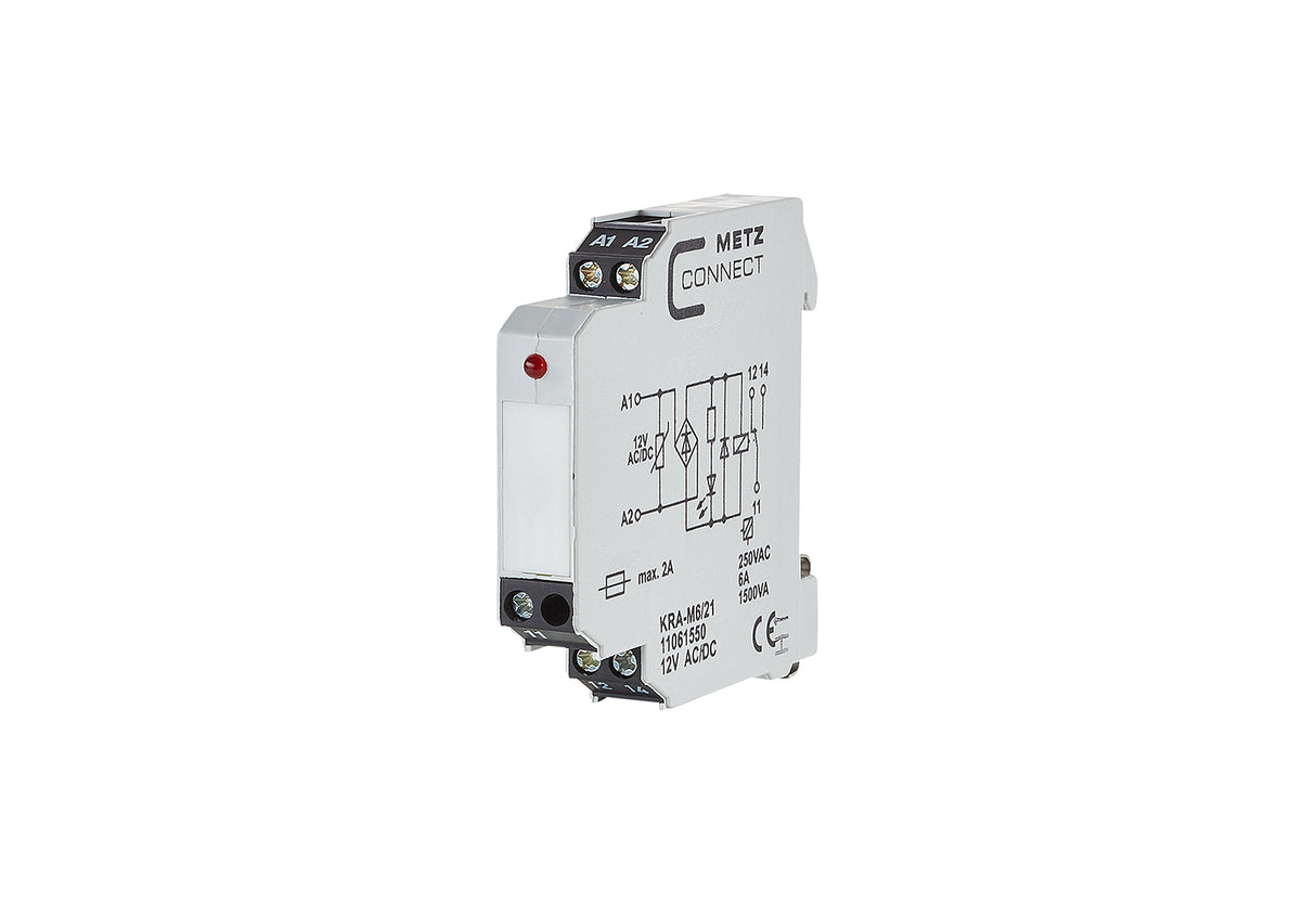 METZ CONNECT Schaltrelais 12V/AC 1W IP20 11061550 11,2x60x60mm Schraub