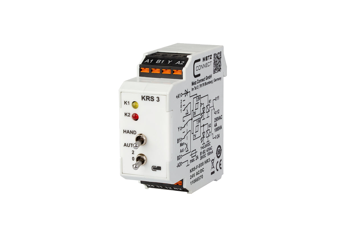 METZ CONNECT Schaltrelais 24V/AC 1W IP20 11066570 22,5x61,3x60mm Federzug