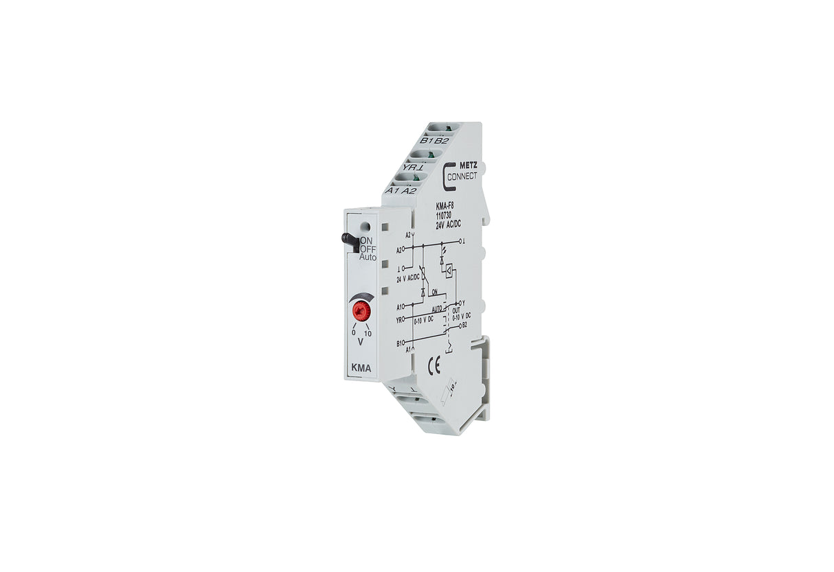 METZ CONNECT Schaltrelais 24V/AC 2W IP40 110730 11,2x87,5x60mm Federzug