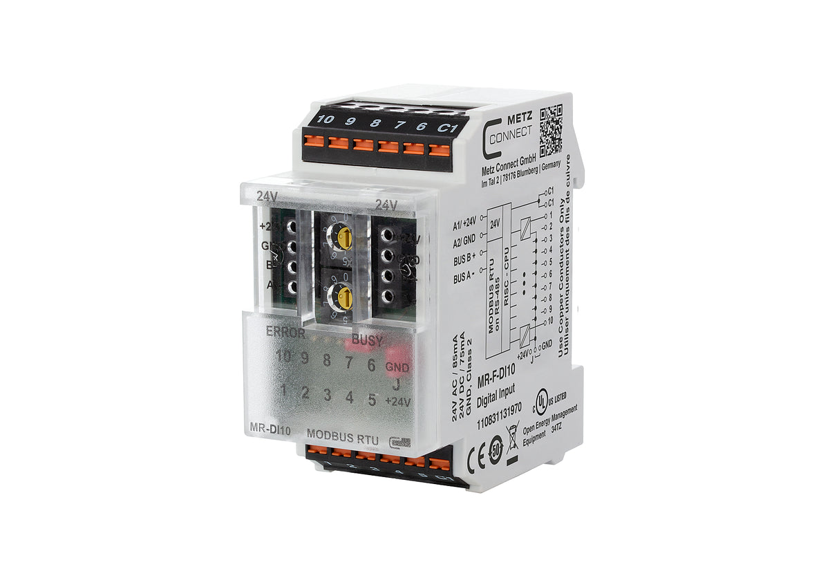 METZ CONNECT Binäreingang Modbus REG 2TE 110831131970 LED 10f