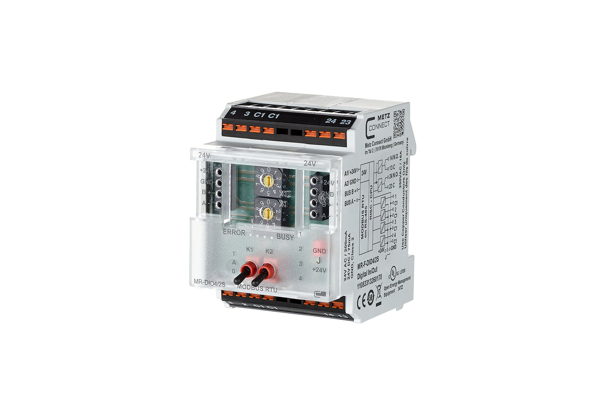 METZ CONNECT Kombi I/O Gerät Modbus REG 11083313260170 4Eing Handbedien LED