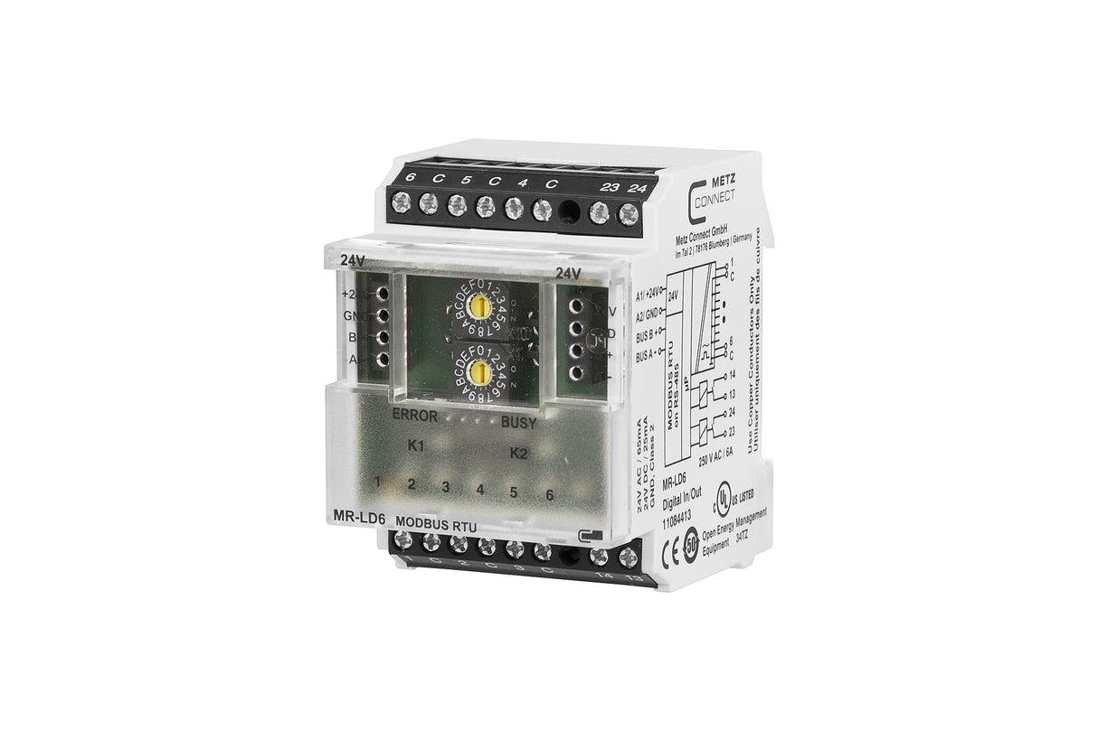 METZ CONNECT Kombi I/O Gerät Modbus REG 11084413 6Eing 2Ausg Handbedien LED