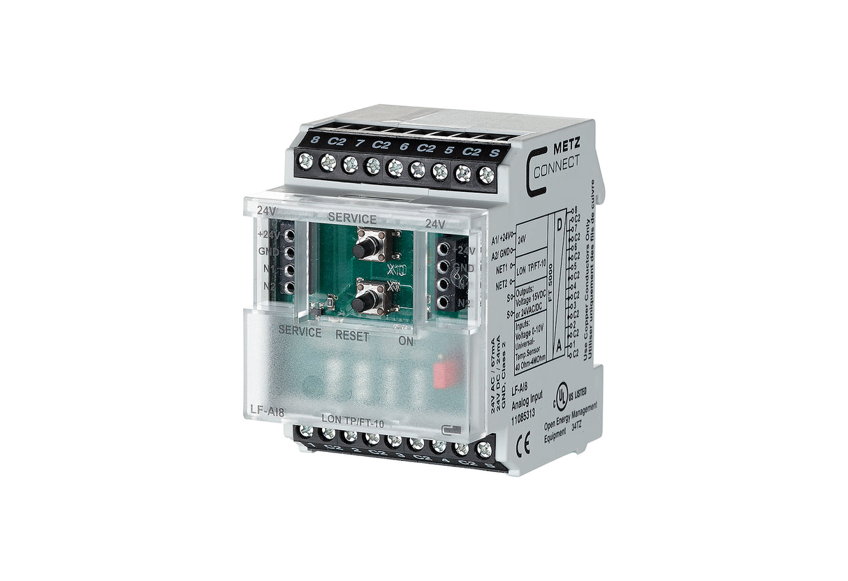 METZ CONNECT Kombi I/O Gerät LON REG LED 11085313 8Eing