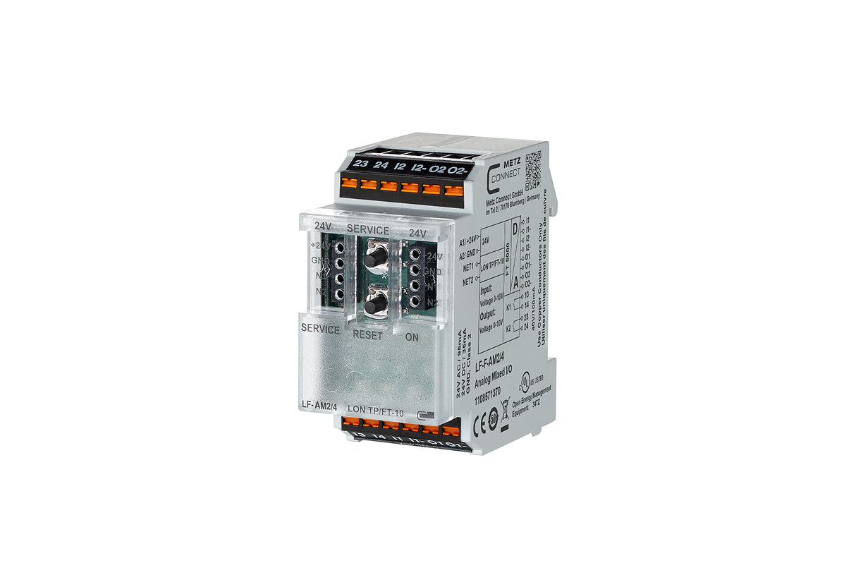 METZ CONNECT Kombi I/O Gerät LON REG LED 1108571370 2Eing 4Ausg Handbedien