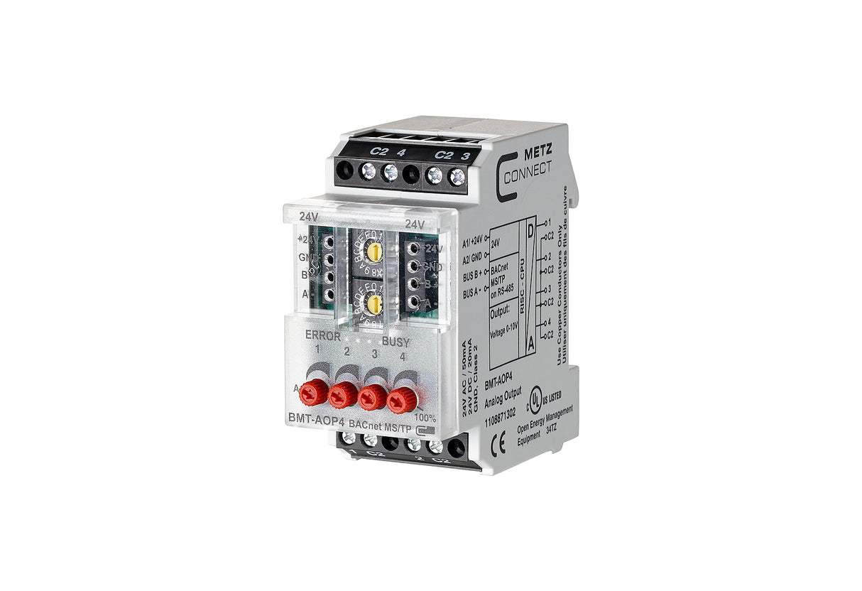 METZ CONNECT Kombi I/O Gerät BACnet REG 1108871302 LED