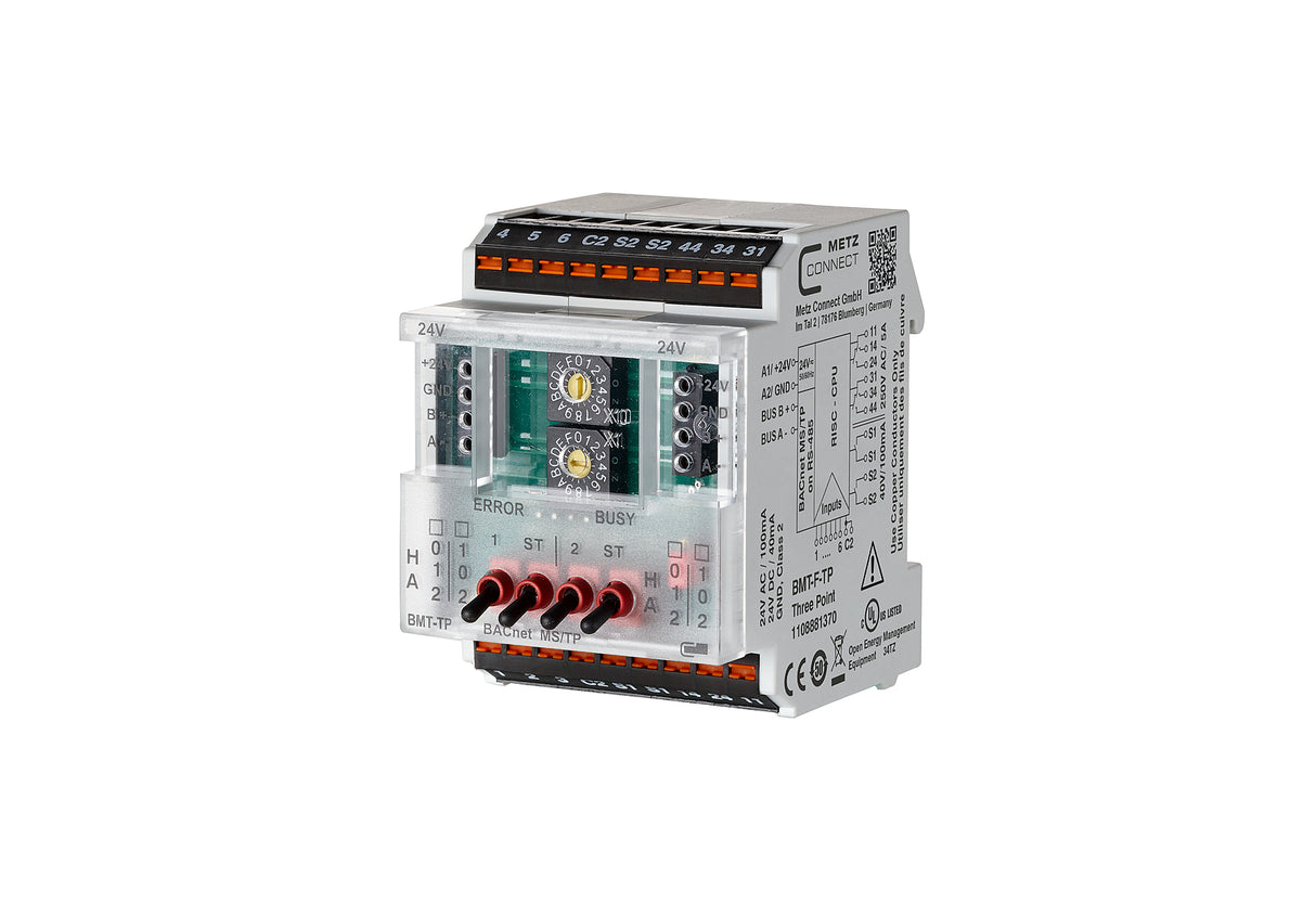 METZ CONNECT Kombi I/O Gerät BACnet REG 1108881370 6Eing 2Ausg LED