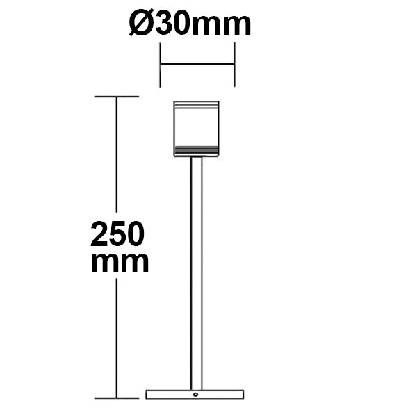 LED Vitrinen-Leuchte chrom 3W 25° kaltweiß - Beleuchtung