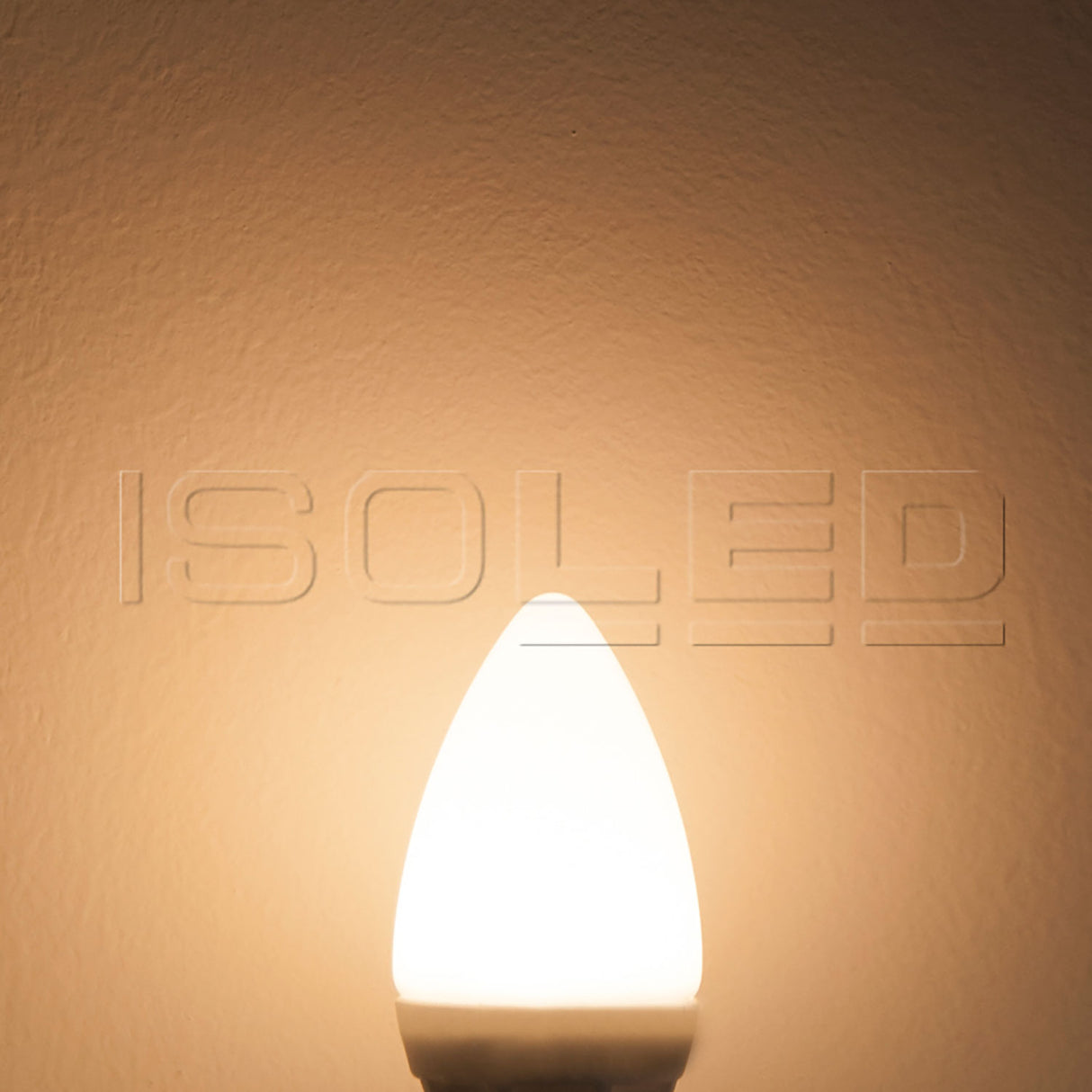 E14 LED Keramik milky Kerze, 4,5W, warmweiß
