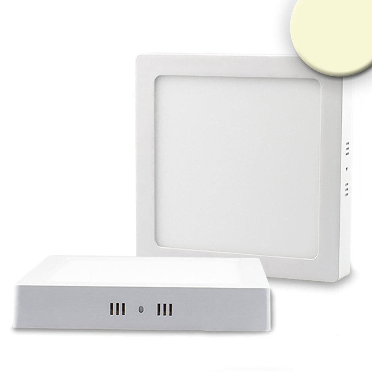 LED Deckenleuchte weiß, 18W, eckig, 220x220mm, warmweiß