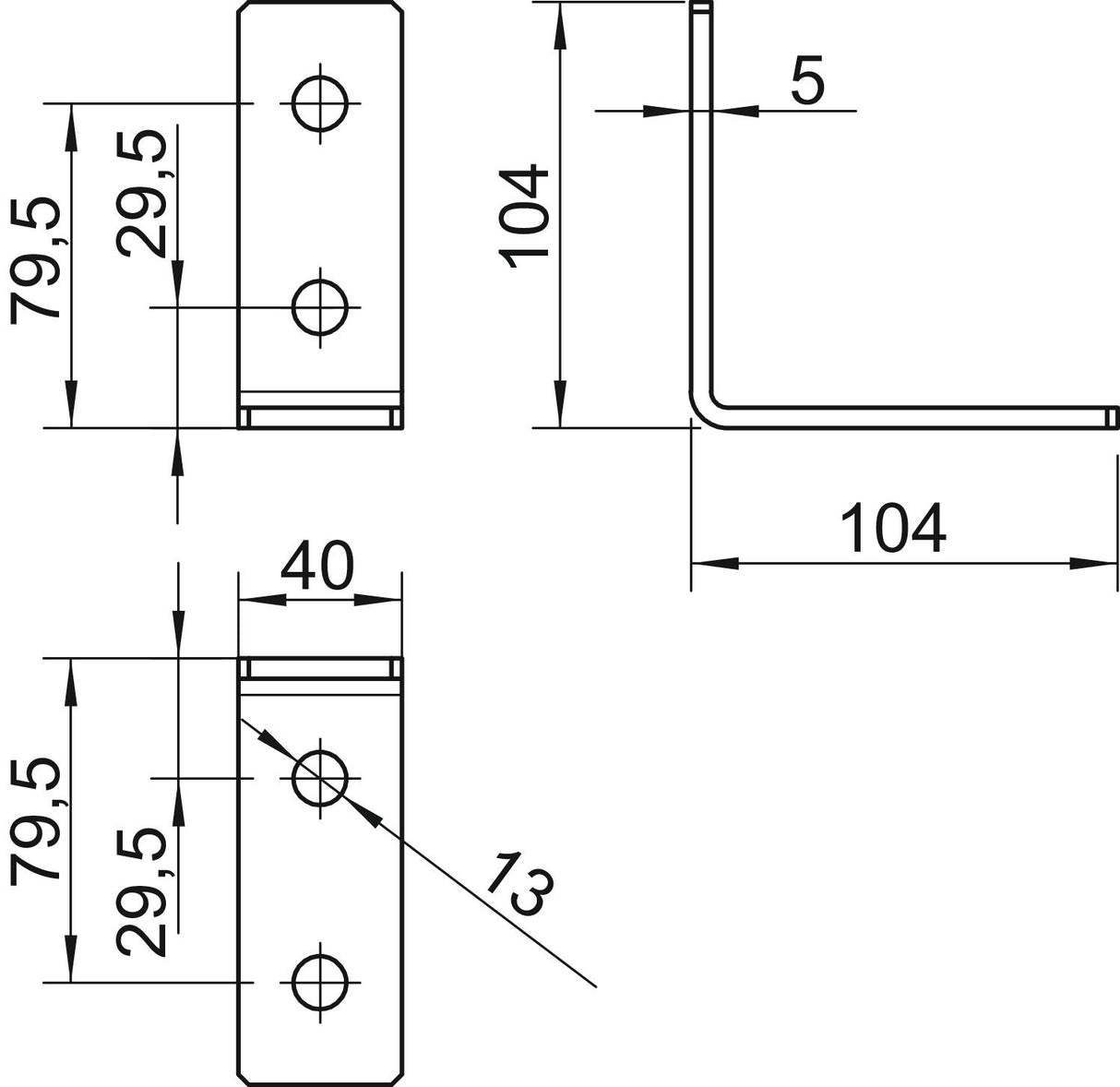 BETTERMANN Winkel ST C-Profil VA GMS 4 VW 90 A2