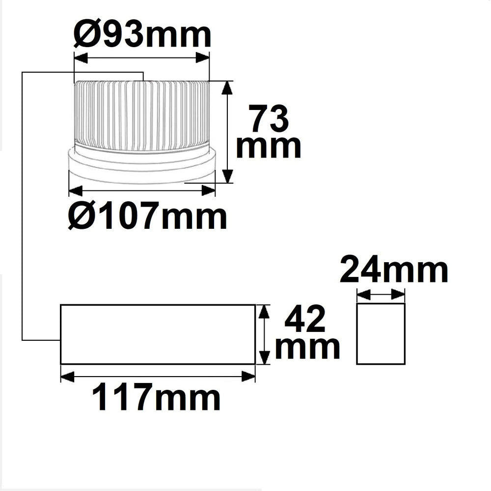 AR111 Fruit Light 30W 35°-50° variabel inkl. externem VG - Beleuchtung