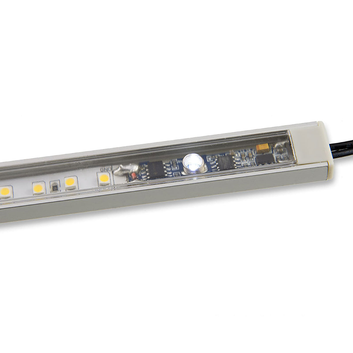 LED Mini PWM-Dimmer zum Einbau unter Profilcover, 1 Kanal, 12-24V DC 3A