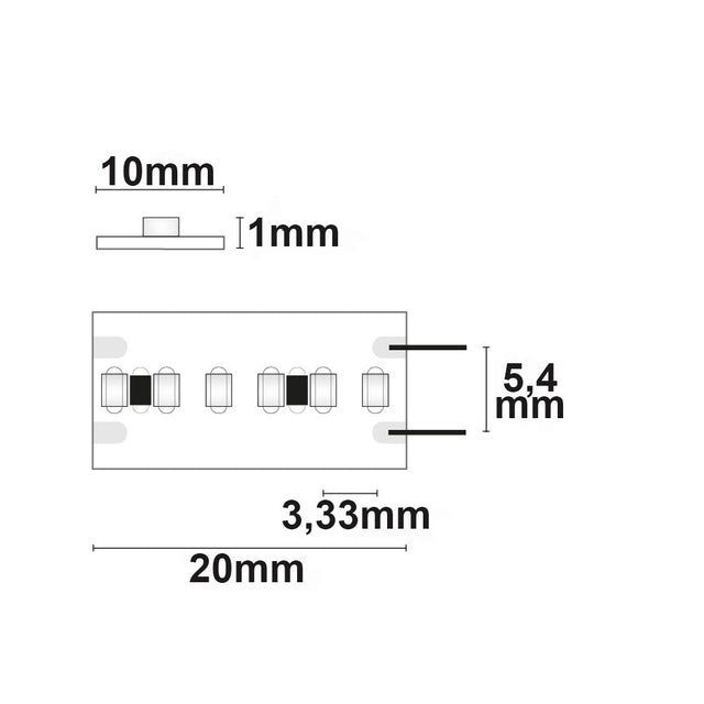 LED CRI942 Linear10 Flexband 24V DC 22W IP20 4200K 20m Rolle 300 LED/m - Beleuchtung