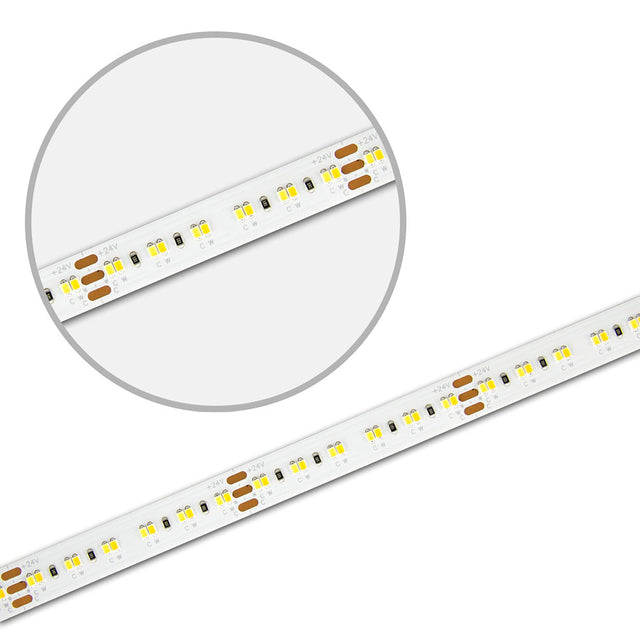 LED CRI930/960 Linear10 CCT Flexband 24V DC 10W ww + 10W kw IP20 5m Rolle 240 LED/m - Beleuchtung