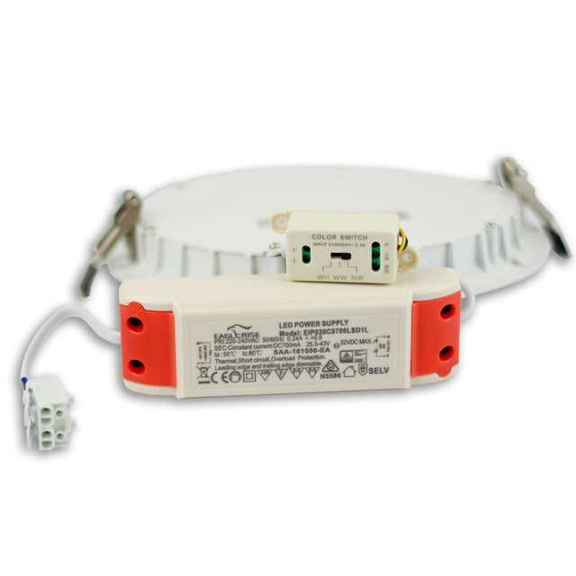 LED Downlight 24W ultraflach ColorSwitch 2600|3100|4000K dimmbar - Beleuchtung