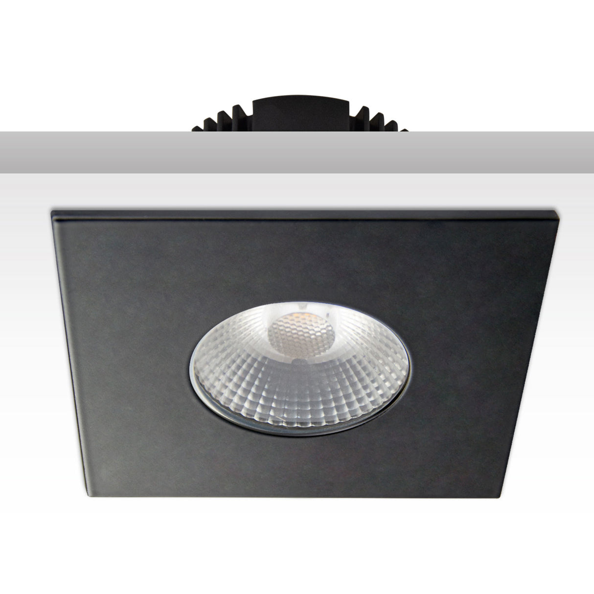 Cover Aluminium eckig schwarz matt für Sys-68