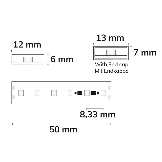 LED AQUA860 CC Flexband 24V DC 12W IP68 6000K 15m Rolle 120 LED/m - Beleuchtung