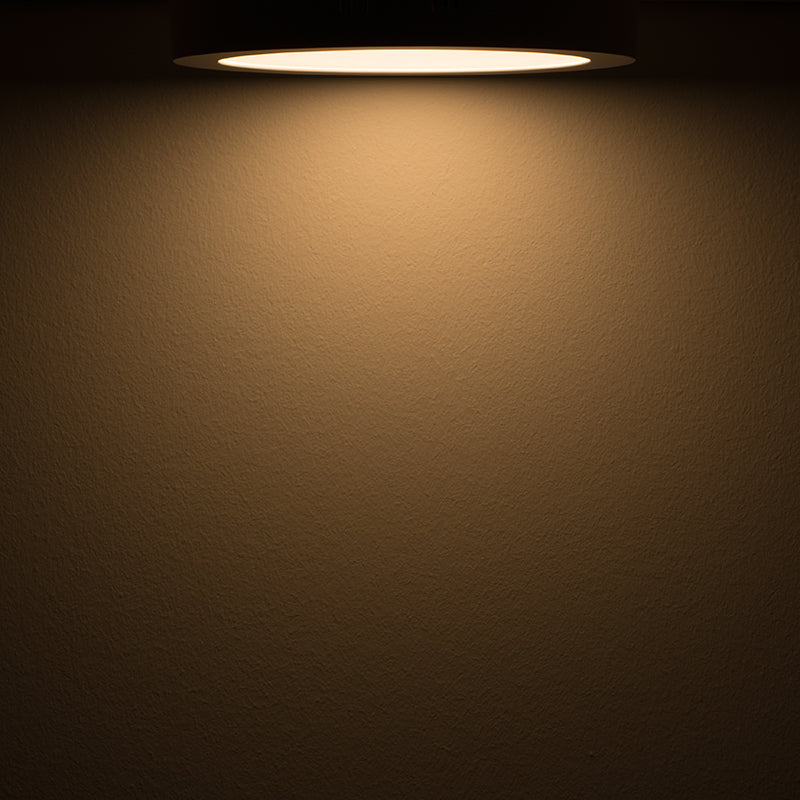 LED Deckenleuchte schwarz, 24W, rund, DN300, warmweiß, dimmbar