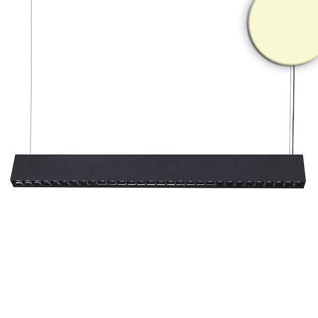 LED Hängeleuchte Raster Up&Down 15 + 32W 8,5x128cm schwarz UGR<6 3000K dimmbar - Beleuchtung
