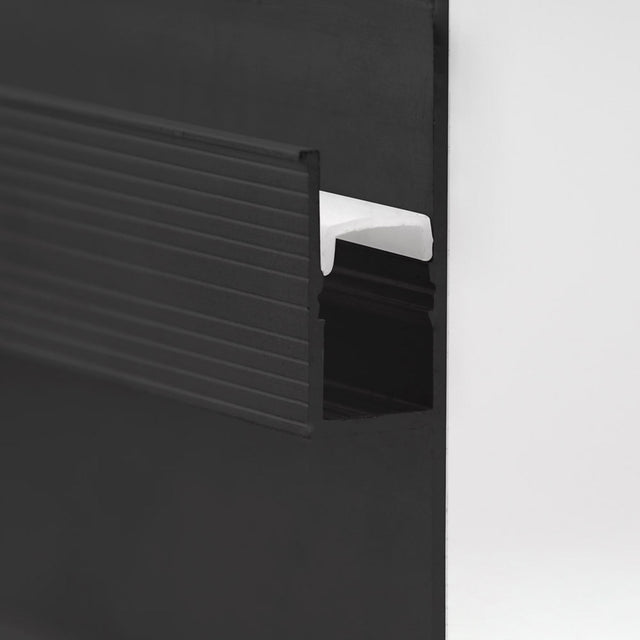 LED Trockenbauleuchte Single Curve schwarz pulverbeschichtet 200cm - Beleuchtung